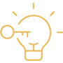 light bulb with key symbol representing innovative ideas 5 strategies for success